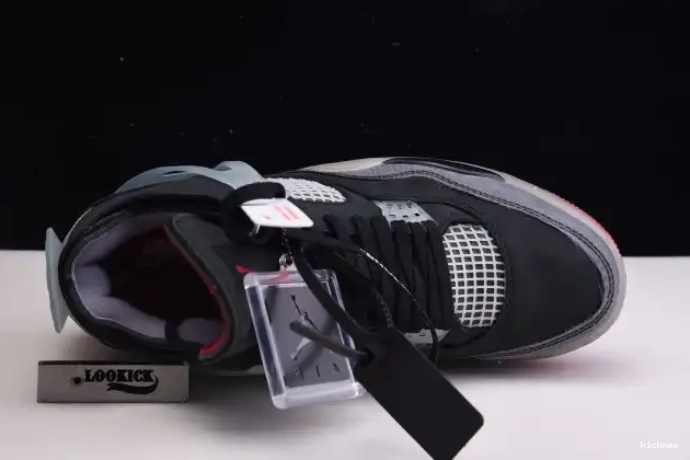 Cheap MAX Bred x White Off Jordan 4 CV9388-001 Retro Air 0523